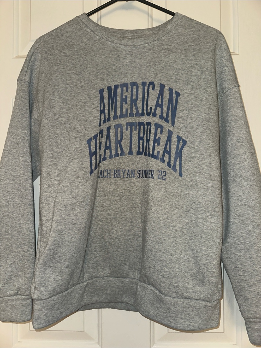 Gray 'American Heartbreak' Crewneck Sweatshirt
